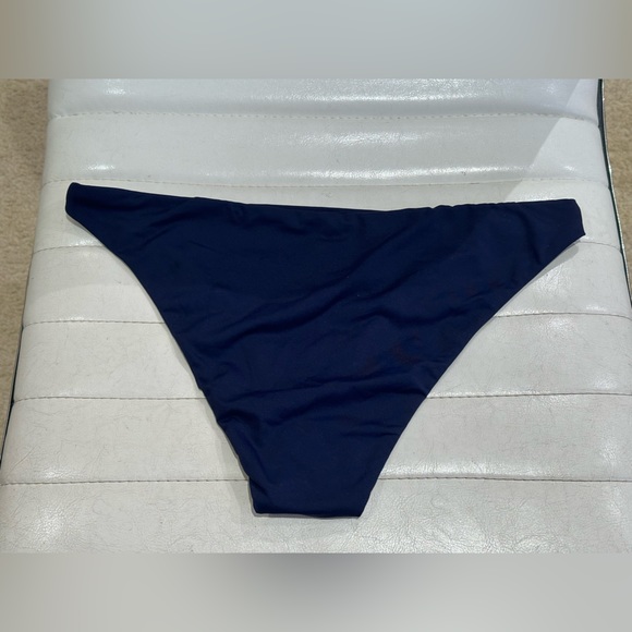 Andie The Cheeky Bottom bikini bottom Medium Navy Blue - Picture 2 of 4